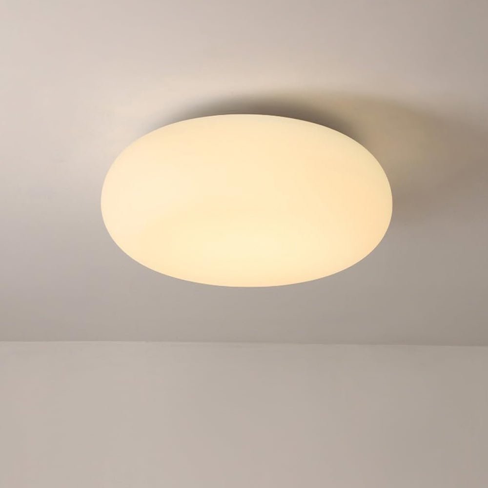 Luz LED hongo nórdico para techo. Lámpara dimmable y semi empotrada, ideal para interiores contemporáneos.