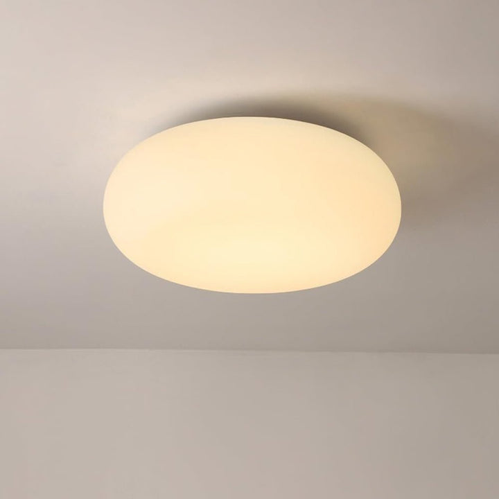 Luz LED hongo nórdico para techo. Lámpara dimmable y semi empotrada, ideal para interiores contemporáneos.