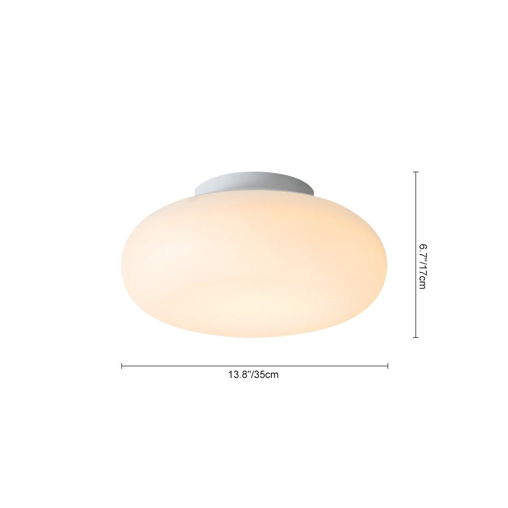 Luz de techo LED de diseño hongo regulable. Estilo nórdico moderno, lámpara semi empotrada para el hogar.