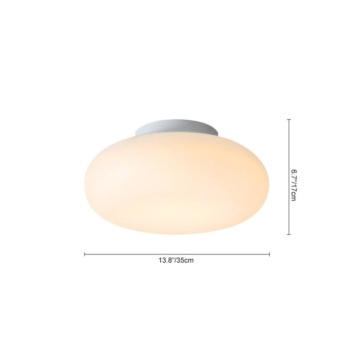 Luz de techo LED de diseño hongo regulable. Estilo nórdico moderno, lámpara semi empotrada para el hogar.