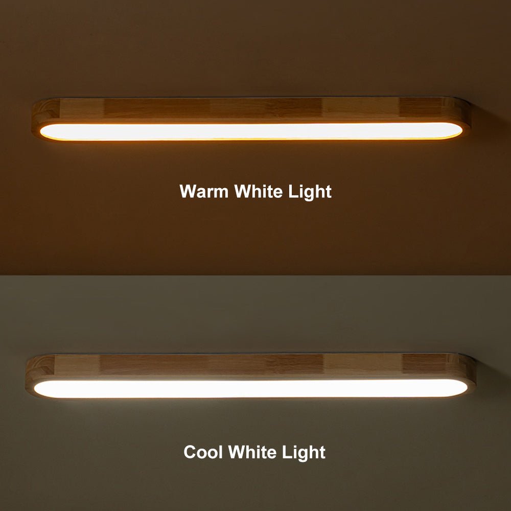 Diseño moderno nórdico: luz de techo LED ovalada en madera, perfecta para tu hogar.