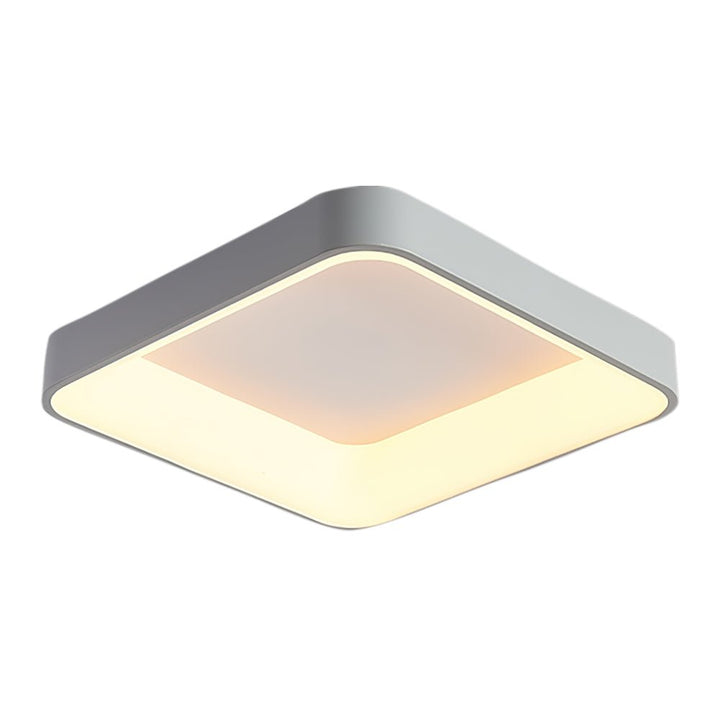 Lámpara de techo LED cuadrada, diseño minimalista y plano. Iluminación moderna y nórdica para cualquier espacio.
