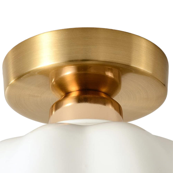 Lámpara de techo cerámica, diseño de flor. Estilo retro minimalista para cualquier espacio interior.