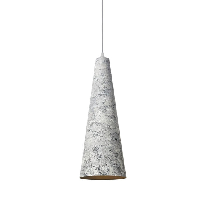 Luz colgante industrial de cono, color óxido. Lámpara de techo rústica con 1 luz para un ambiente cálido y moderno.