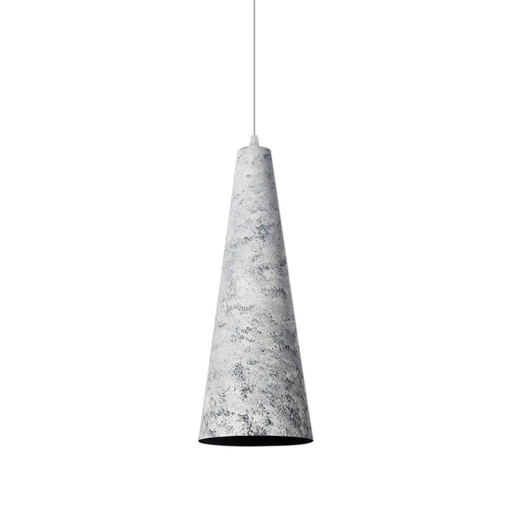 Colgante de techo con forma de cono, estilo industrial oxidado. Lámpara decorativa moderna de 1 luz para interiores.