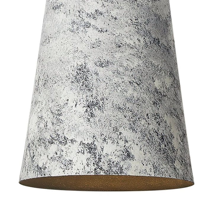 Lámpara de techo colgante industrial, diseño de cono oxidado. Iluminación moderna y rústica de 1 luz para espacios.