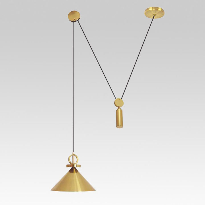 Iluminación de polea moderna, una lámpara colgante ajustable que realza cualquier espacio interior.