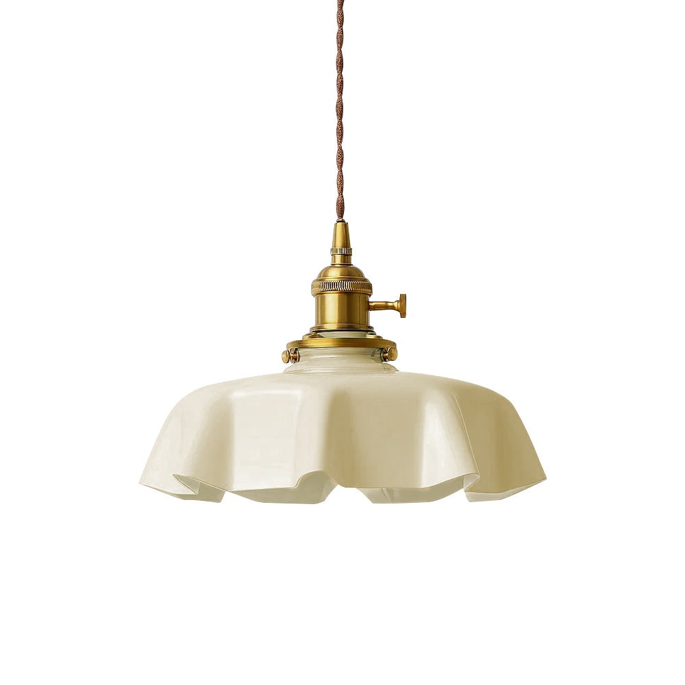 Lámpara colgante regulable, estilo vintage floral. Diseño drapado, 1 luz, iluminación ambiental E27.