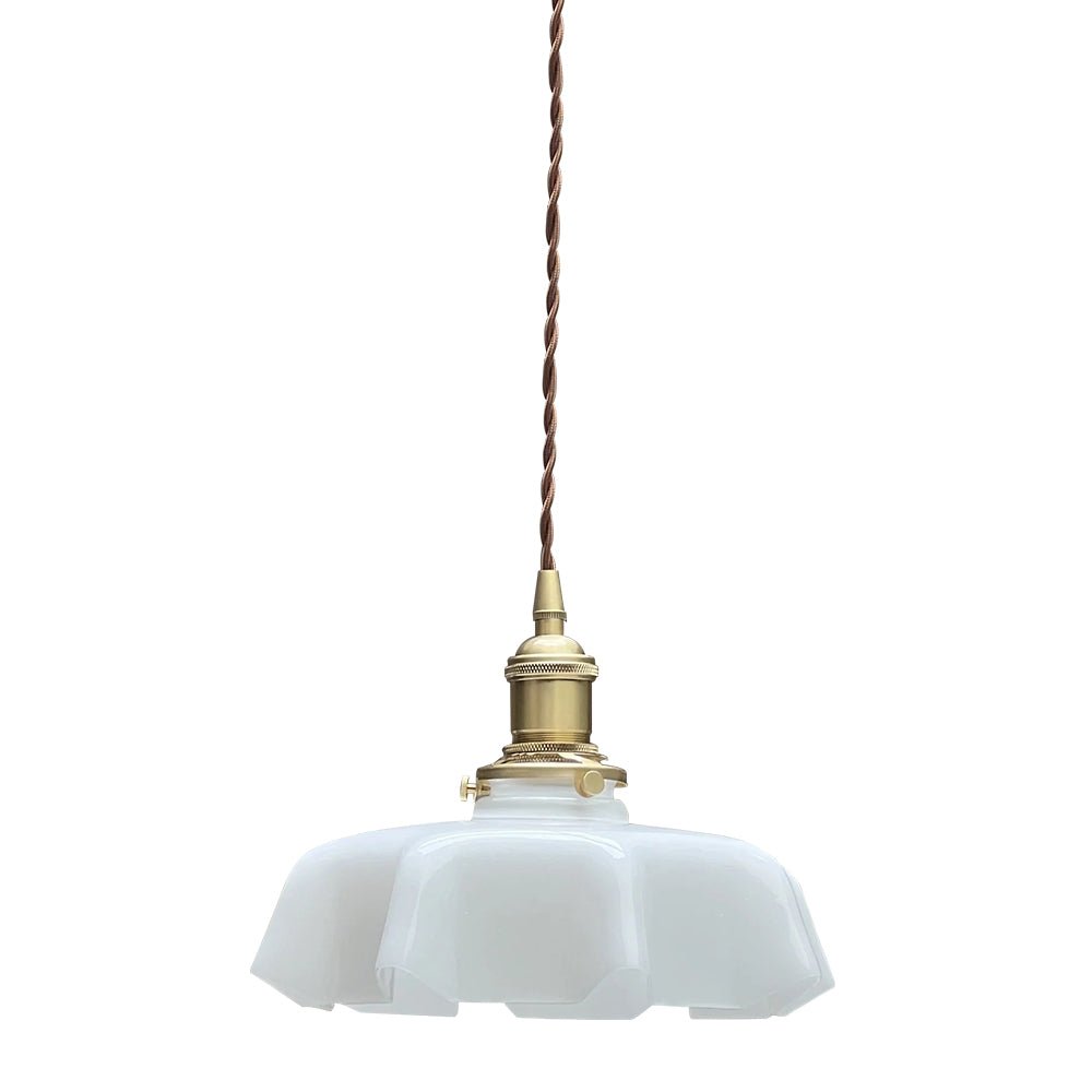 Colgante vintage floral para pasillo. Lámpara de techo retro de 1 luz, cable ajustable, decorativa.