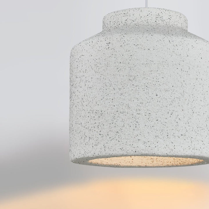 Iluminación de techo minimalista: lámpara cilíndrica de campana. Estilo nórdico, ideal para dormitorio.