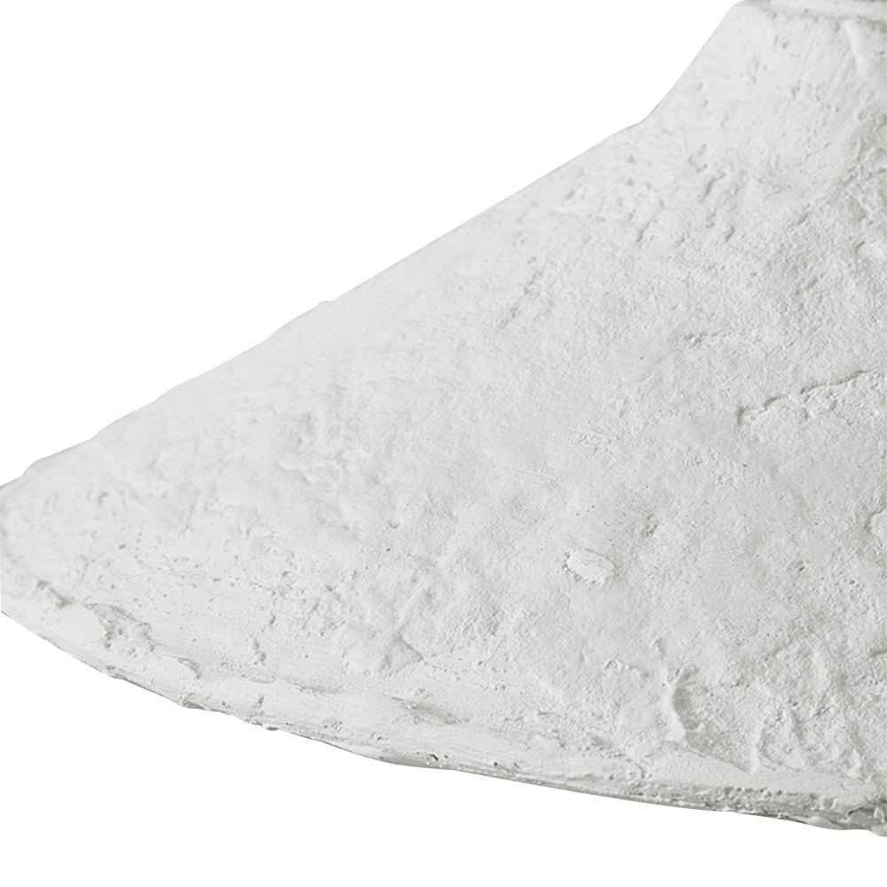 Lámpara colgante de cerámica blanca, estilo nórdico puro, perfecta para dormitorio o rincón de lectura.