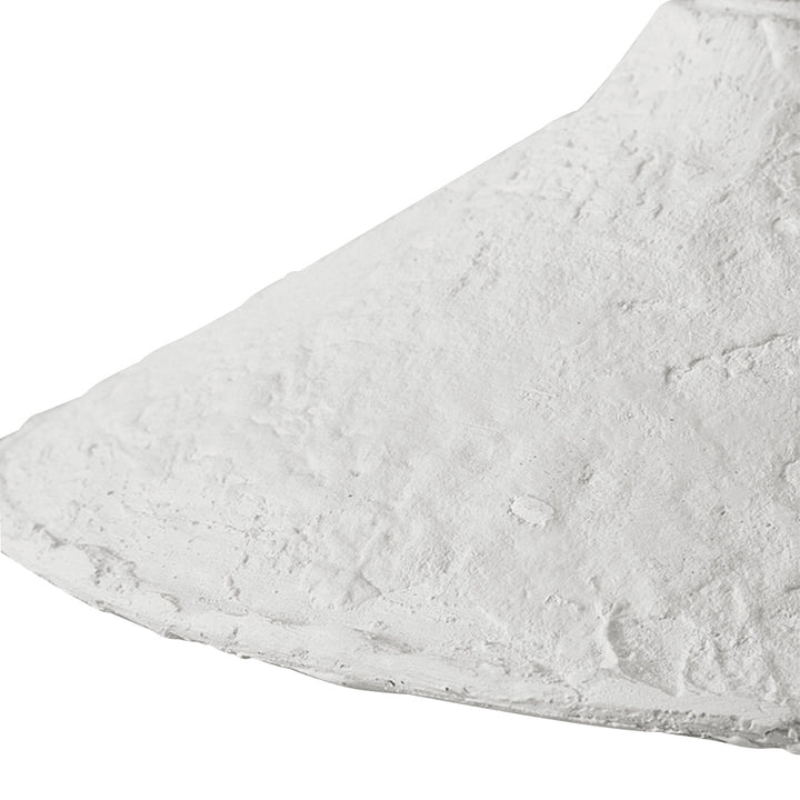 Lámpara colgante de cerámica blanca, estilo nórdico puro, perfecta para dormitorio o rincón de lectura.
