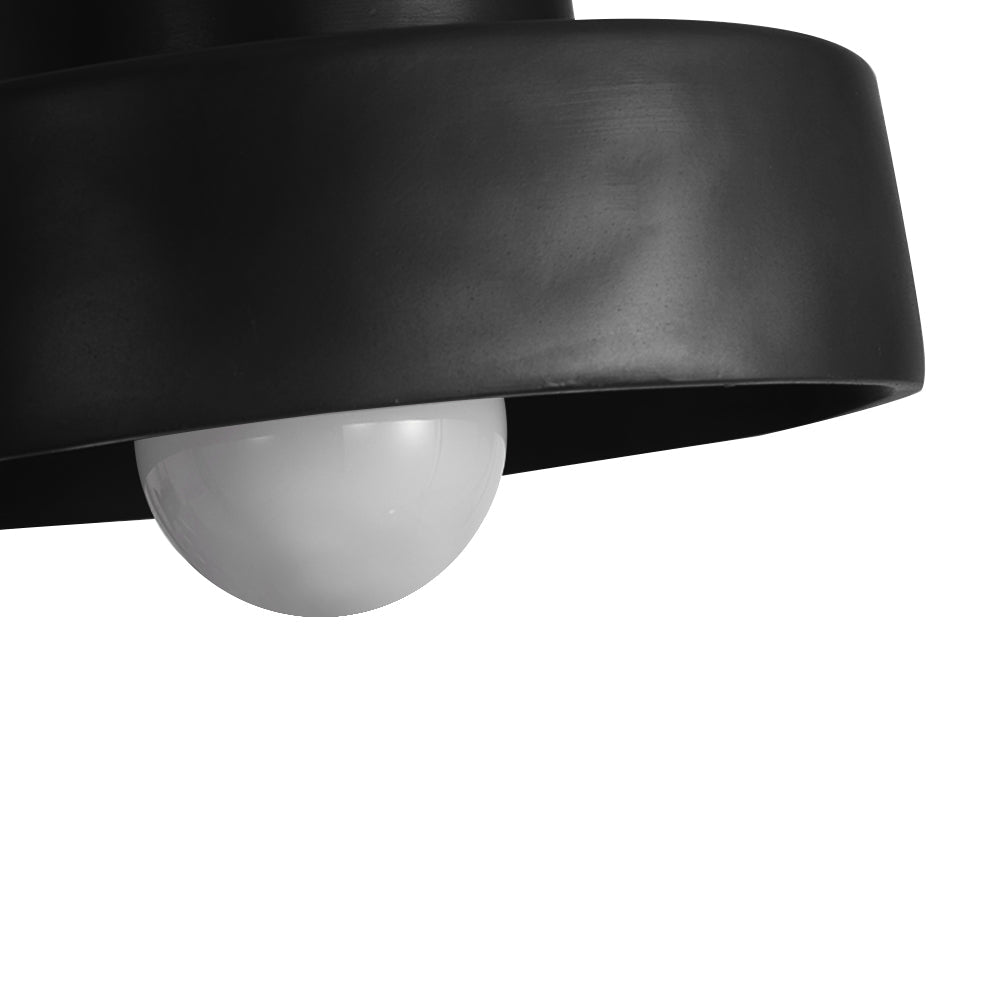 Lámpara colgante wabi sabi para mesita de noche, diseño cilíndrico, crea luz ambiente.