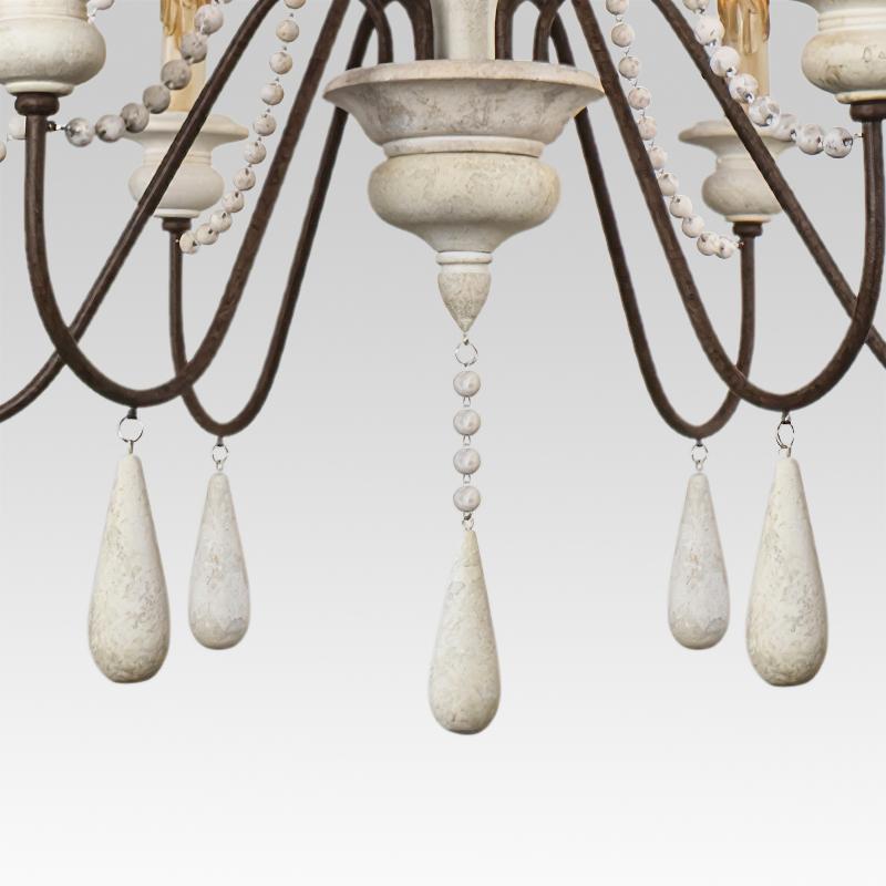 Candelabro colgante de madera para velas, estilo vintage rústico, ideal para el hogar.