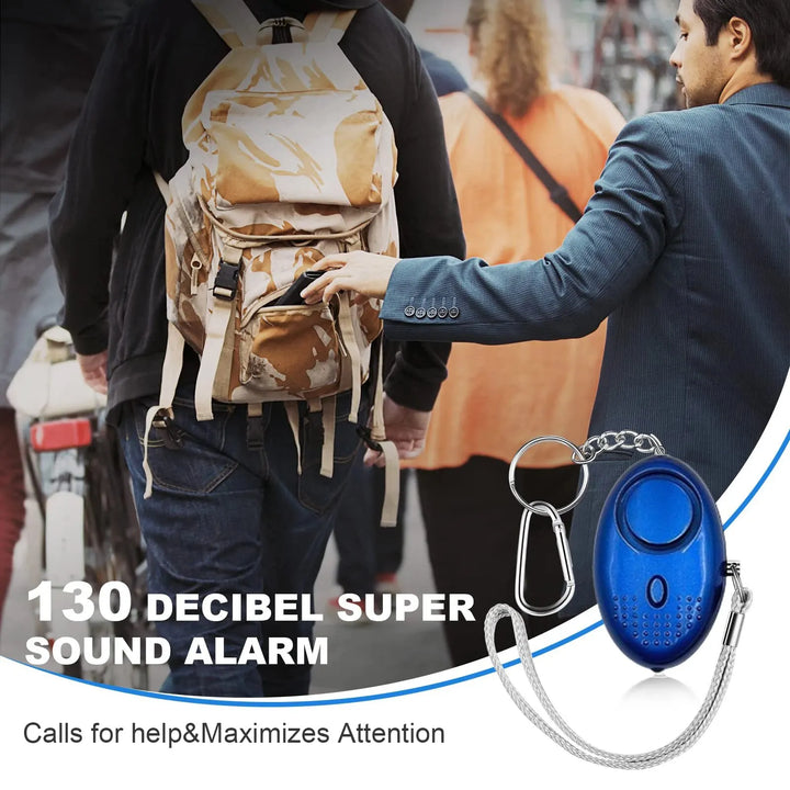 Seguridad portátil para hombres: alarma de autodefensa con linterna LED. Disuasión eficaz en cualquier lugar.