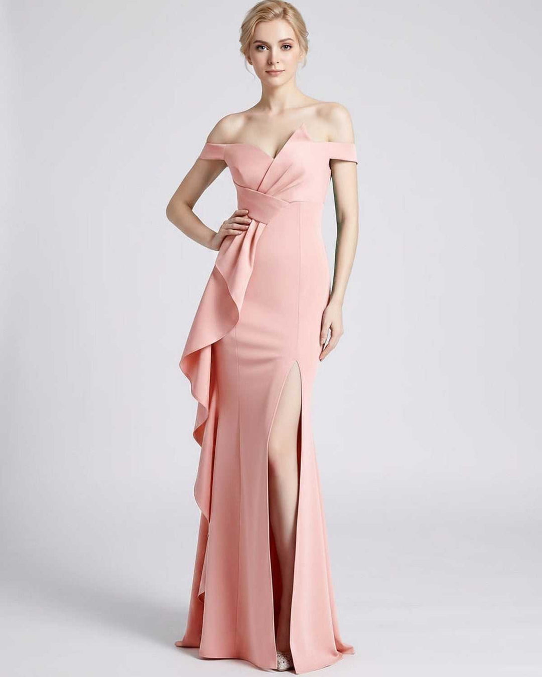 Vestido de noche para mujer, estilo maxi. Sin mangas, ideal para eventos formales.