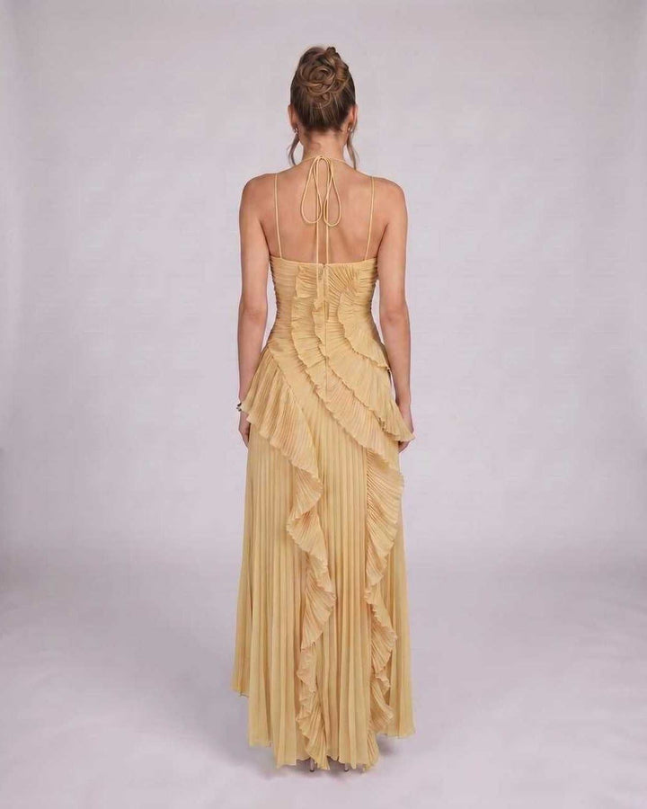 Vestido de fiesta asimétrico para mujer, elegante y con movimiento, para ocasiones especiales.