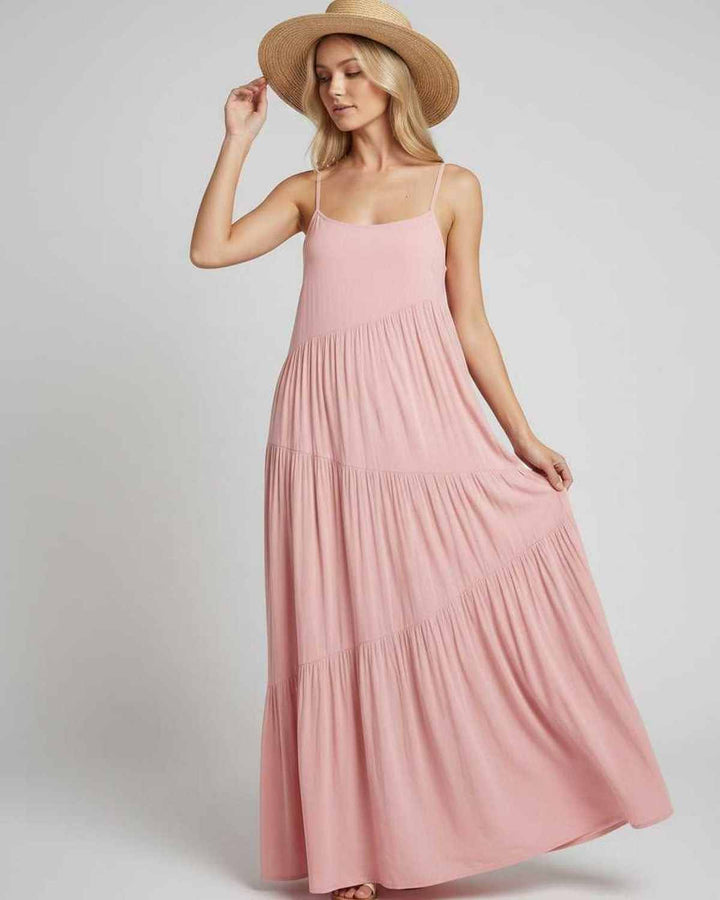 Vestido fluido para resort, muy cómodo y fresco para el verano.