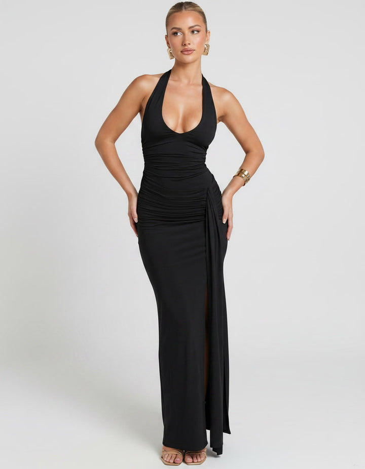 Vestido sin mangas para mujer, estilo maxi, perfecto para un look elegante de noche.