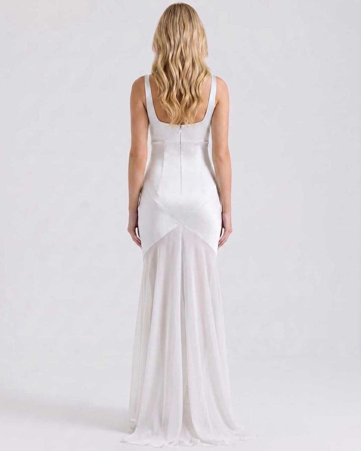 Sofisticado vestido largo de fiesta para mujer, elegante y versátil, adecuado para múltiples ocasiones especiales.