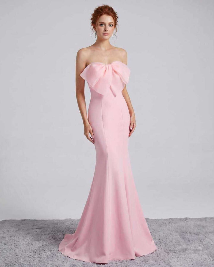 Vestido maxi de noche elegante para mujer, silueta sirena sin mangas.
