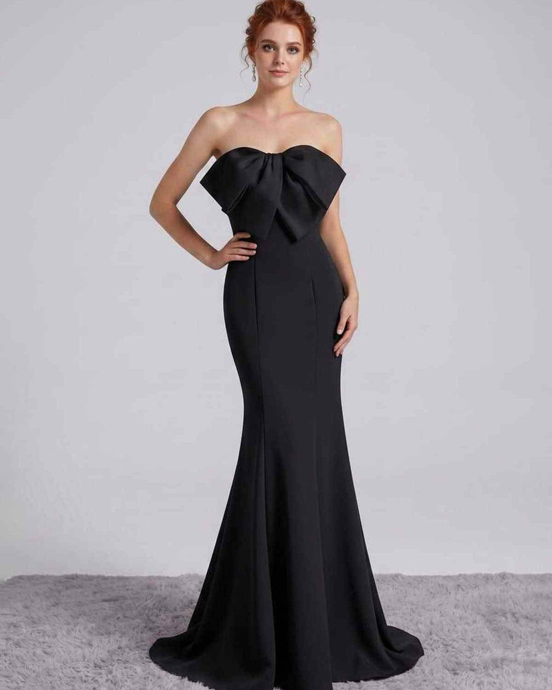 Elegante vestido de noche maxi, sin mangas, corte sirena, para eventos muy especiales.