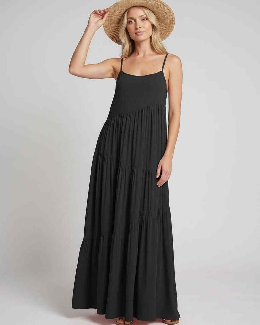Vestido maxi para vacaciones, cómodo y con estilo de resort.