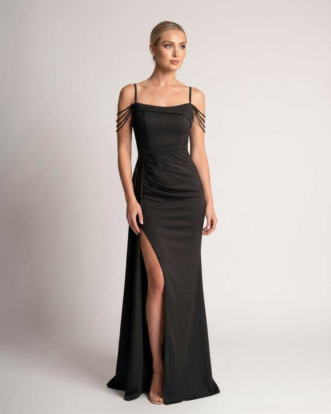Vestido de fiesta silueta sirena, perfecto para primavera verano.