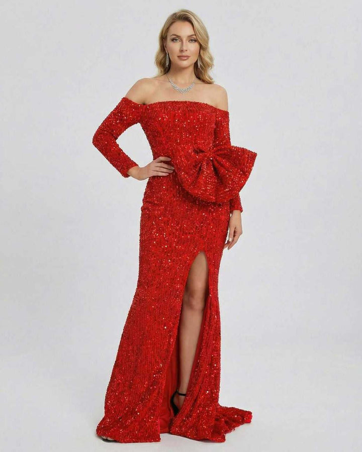 Vestido maxi de noche elegante para mujer, perfecto para fiesta o gala.
