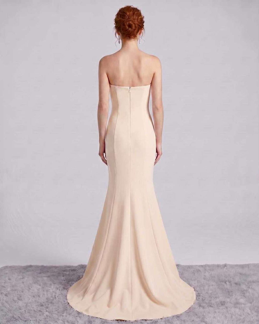 Vestido largo y elegante para mujer, estilo sirena, perfecto para invitadas formales.