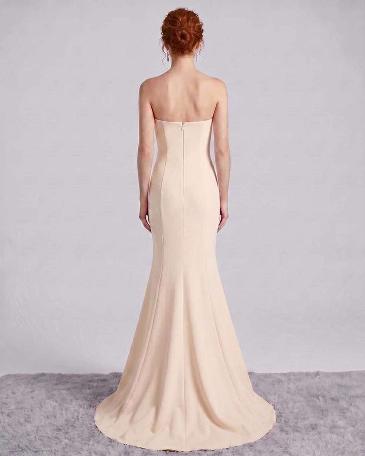 Vestido largo y elegante para mujer, estilo sirena, perfecto para invitadas formales.