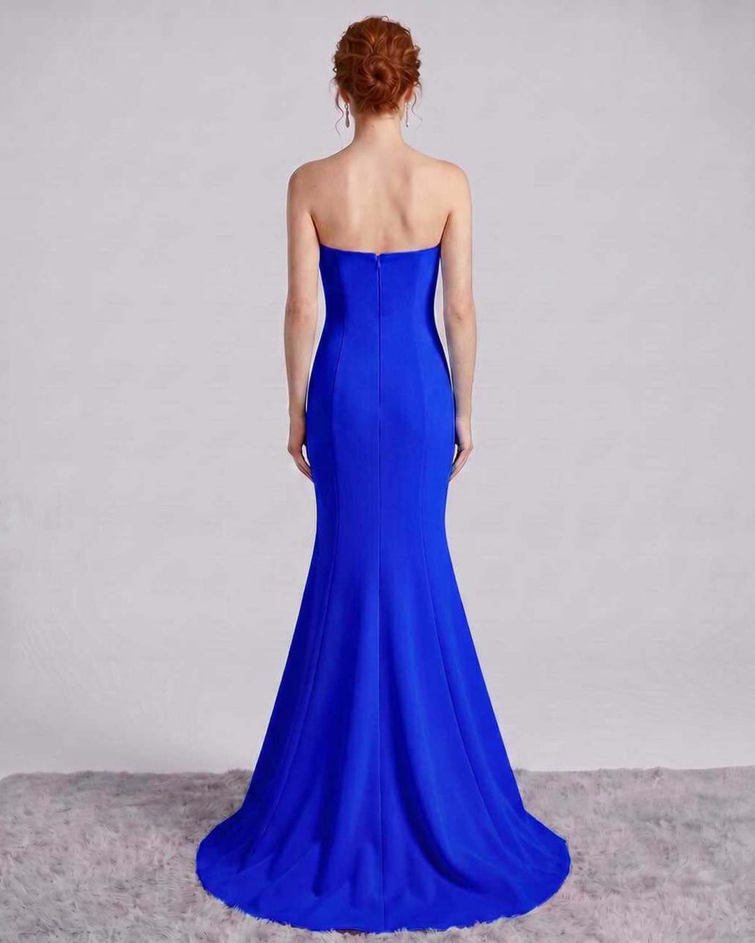 Vestido maxi elegante, corte sirena, sin mangas, ideal para noche, fiesta o boda.