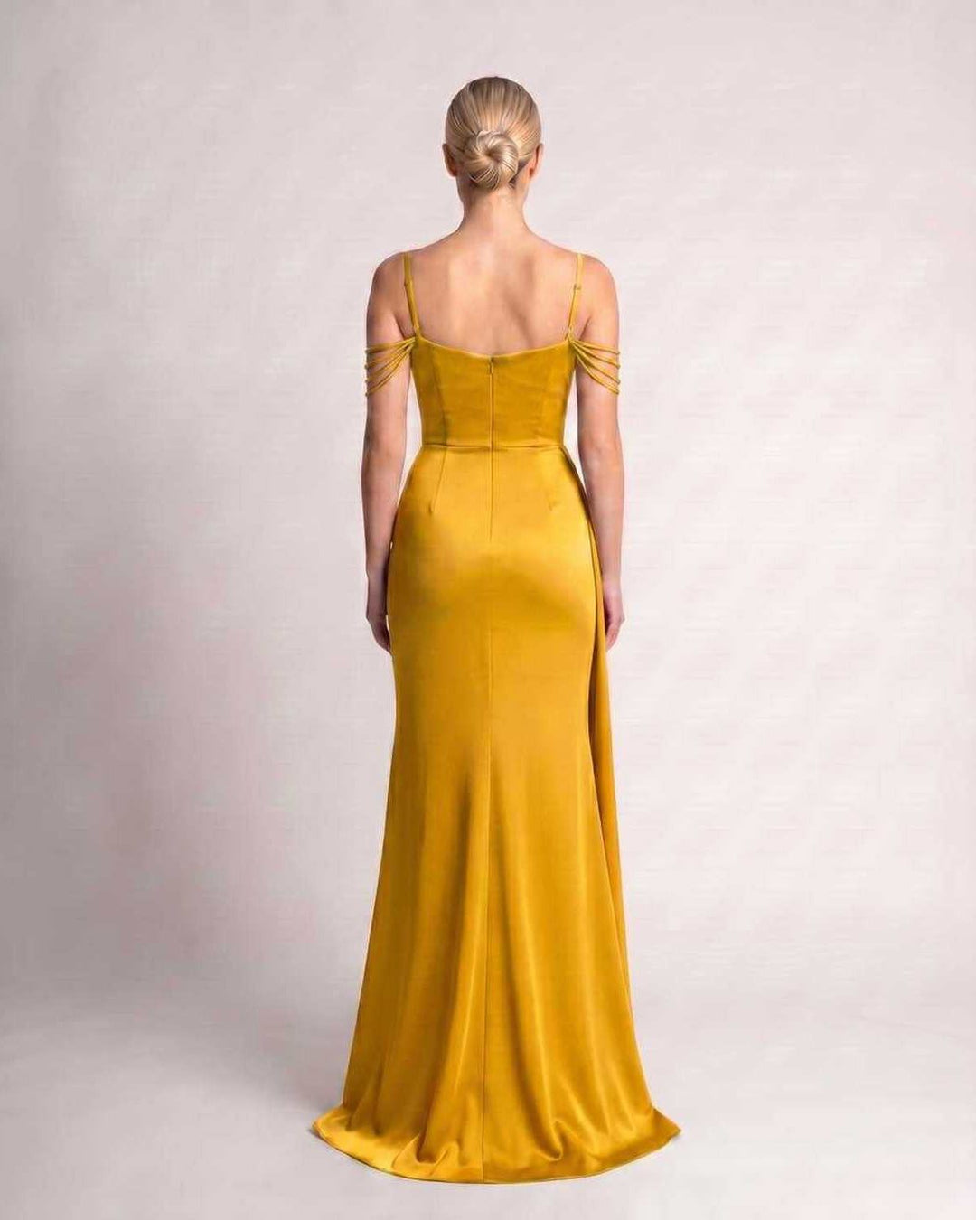 Vestido de fiesta para primavera verano, silueta sirena, moda actual.