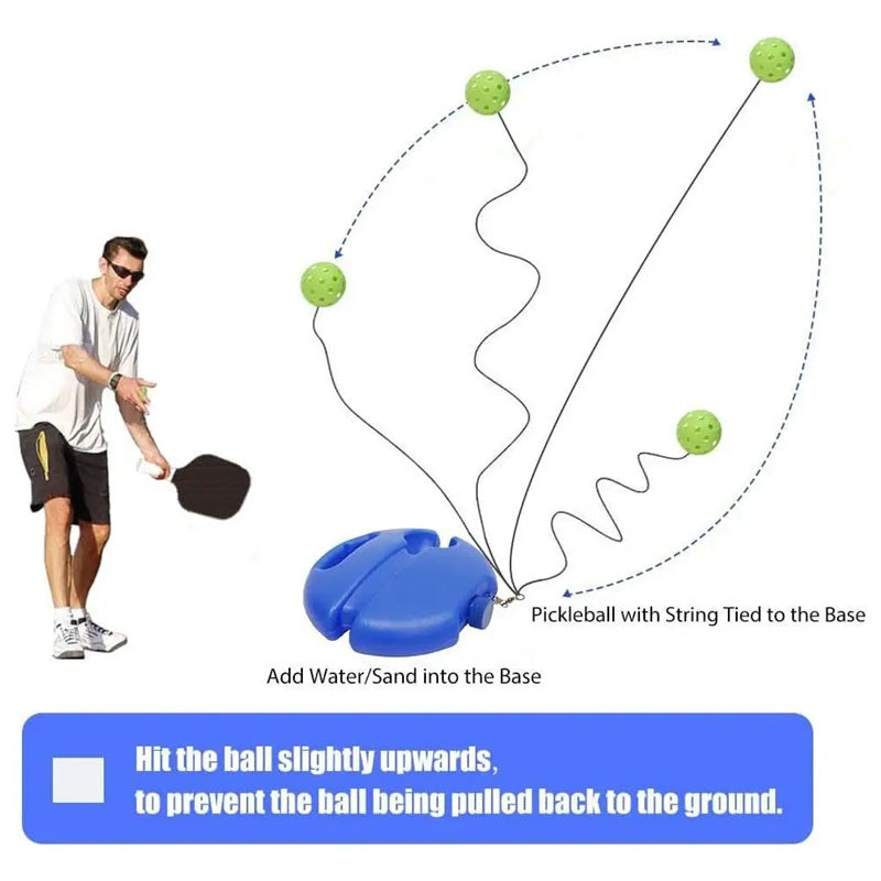 Herramienta de entrenamiento de pickleball con luz para mejorar la puntería, velocidad y coordinación ojo-mano.