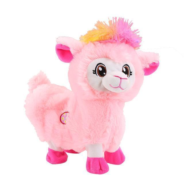 Llama con movimiento, luces y sonidos. Juguete interactivo para niños que fomenta el baile y la actividad.