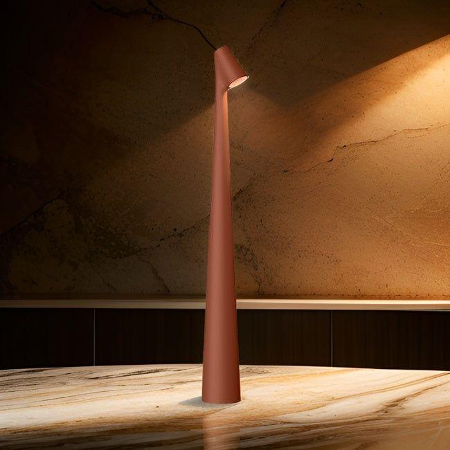 Iluminación de mesa LED moderna, inalámbrica, diseño nórdico, luz flexible para decorar y funcionar.