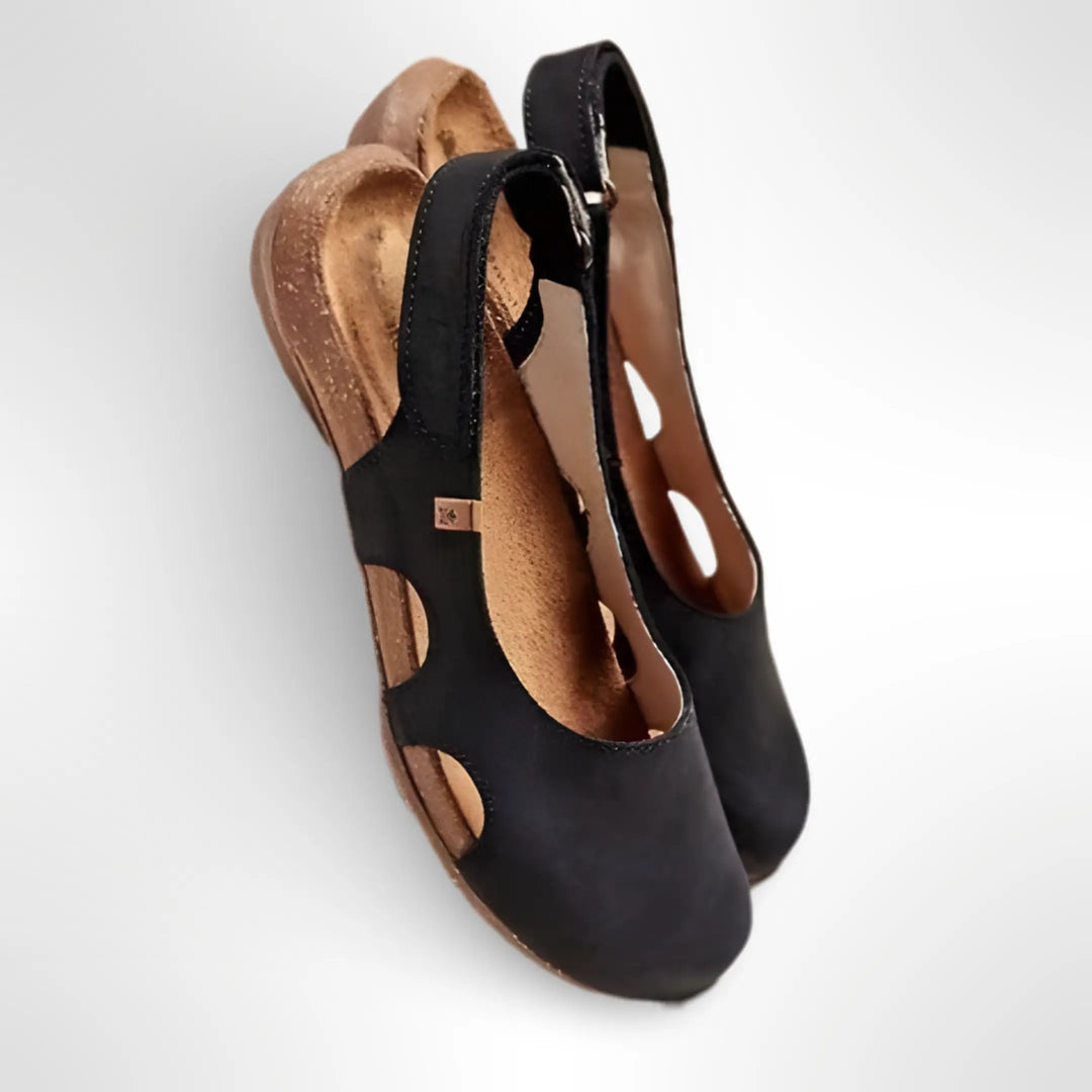 Sandalias ortopédicas ligeras para mujer con soporte de arco y ajuste cómodo, ideales para alivio del dolor.