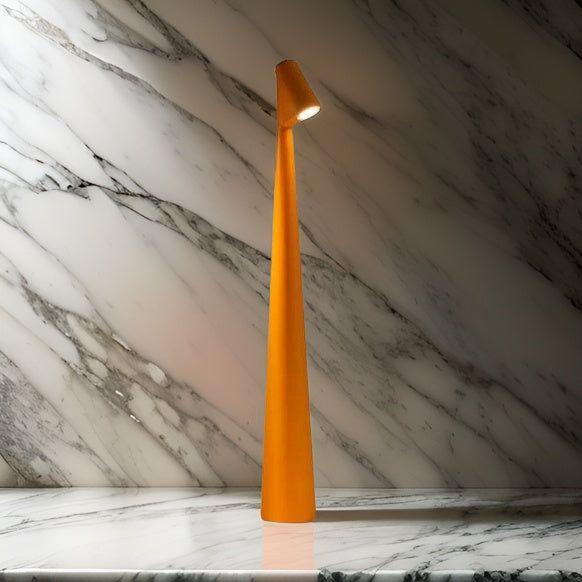 Lámpara de mesa LED, inalámbrica, diseño nórdico, luz ambiente recargable para una decoración elegante.