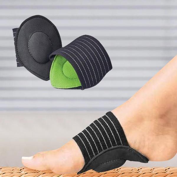 Soporte de arco acolchado unisex para fascitis plantar, alivia el dolor de pie y ofrece confort.