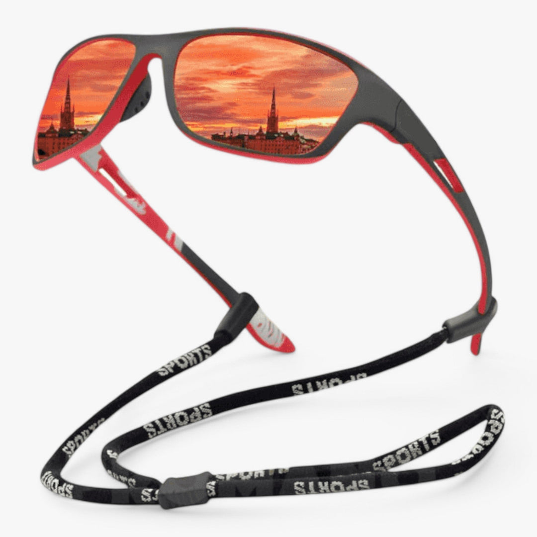Gafas de sol deportivas unisex polarizadas PRO+ para running y ciclismo, con doble protección UV.