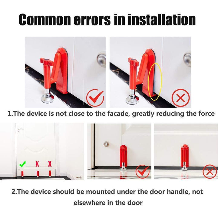 Cerradura de seguridad universal portátil para puertas, protege tu privacidad en casa, viajes u hoteles.