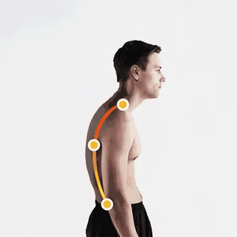 Corrector de postura para una espalda alineada y cuello sin dolor. Bienestar y salud.