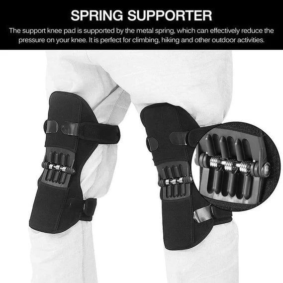 Rodilleras de potencia para hombres y mujeres, ofrecen soporte a articulaciones, ideales para deporte y tercera edad.