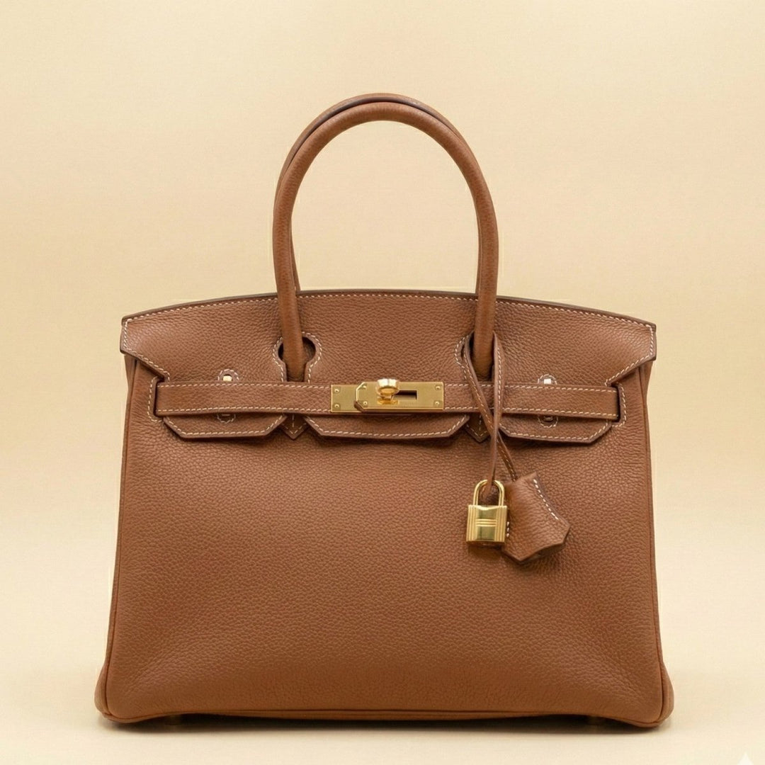 Bolso de mano de cuero premium para mujer, accesorio de lujo que denota sofisticación.
