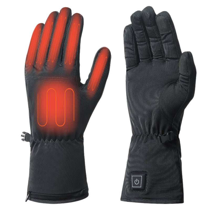 Guantes calentados delgados unisex para manos cálidas en invierno, nieve, esquí y moto.