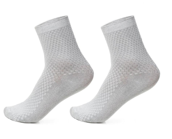 Pack de 5 calcetines de bambú para hombres. Suaves, hipoalergénicos, ideales para uso diario y pies sensibles.