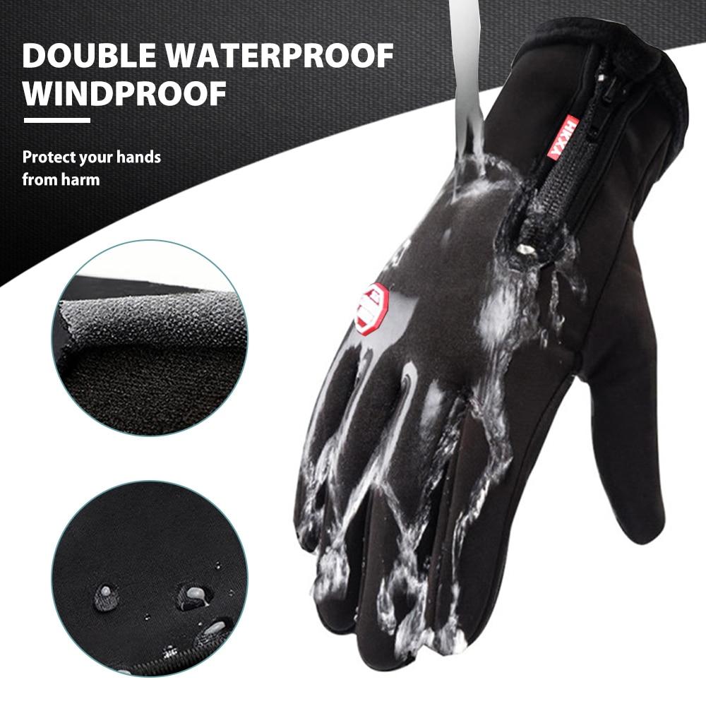 Accesorios de invierno: guantes térmicos impermeables unisex. Perfectos para deportes como esquí y ciclismo, muy calientes.