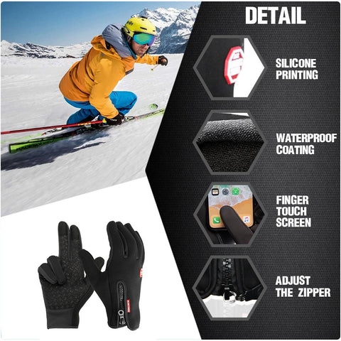 Guantes eléctricos calefactables, unisex, impermeables para ciclismo y esquí. Protección antideslizante en deportes de invierno.