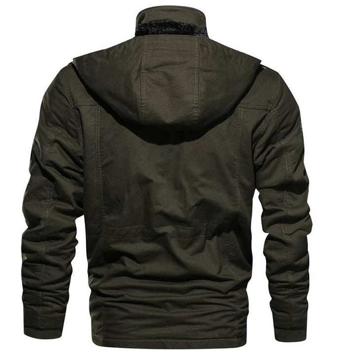 Chaqueta táctica para hombre. Ideal exteriores, senderismo. Múltiples bolsillos, resistente viento. Aventura garantizada.