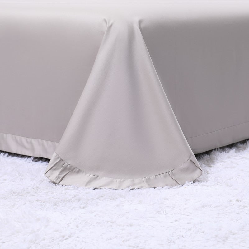Dormitorio elegante con juego de cama floral de algodón egipcio 600 hilos. Calidad superior.
